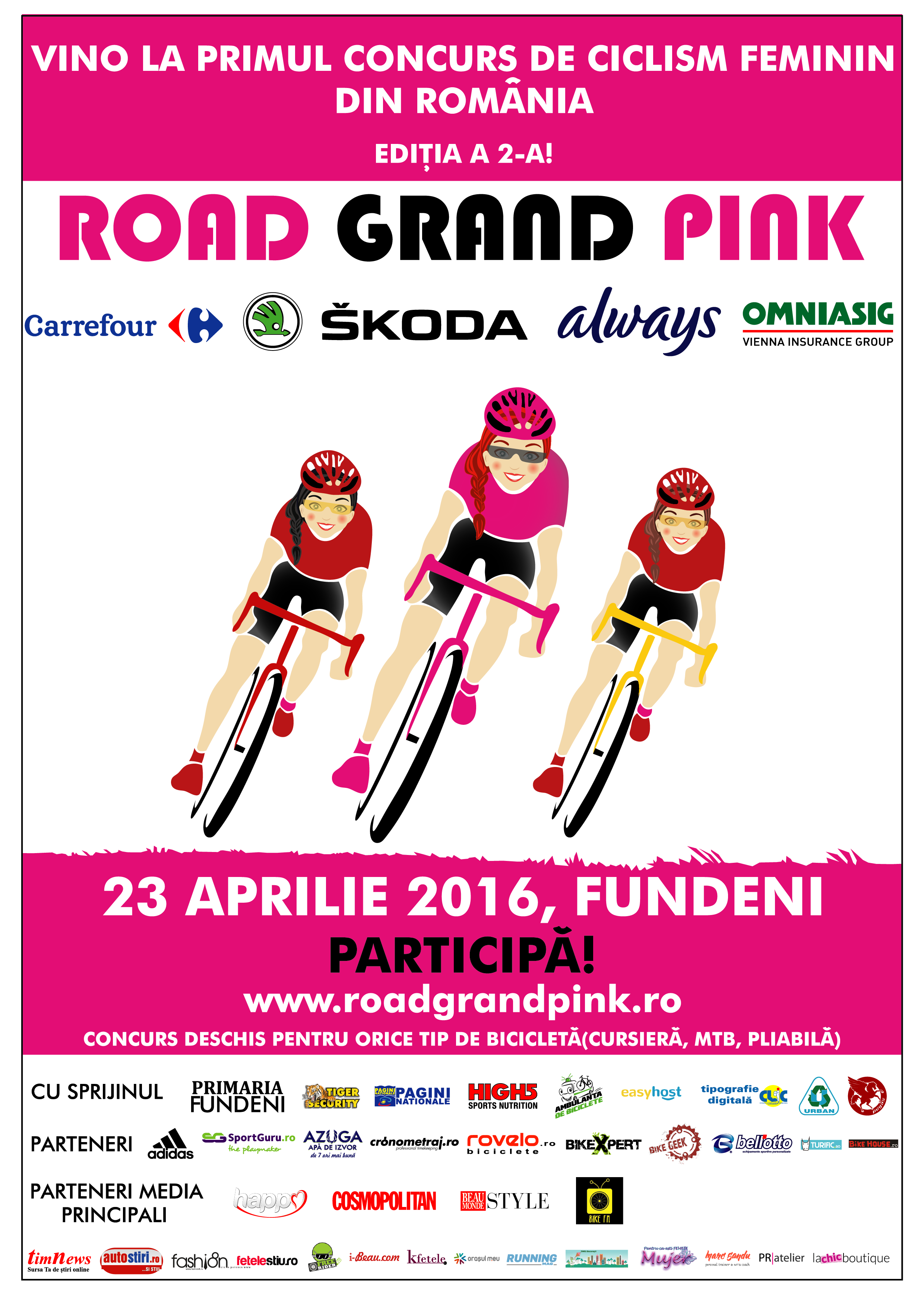 Road Grand Pink 2016: premii de peste 6000 de EURO si un nou traseu in FUNDENI